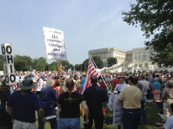 Exempt America Rally 4></center>

<p>Which is perhaps the most important reason this vile law must be junked on the ash heap of history—preferably along those who insist on pushing it on us—and those who lack the fortitude to stand up and fight it. The reason is choice—something that seems alien to paternal minded progressives who think they are more fit to make our choices for us. As one of the speakers at the Tea Party event last Tuesday put it: this wretched act of Congress is even worse than the tax on tea that prompted the first Tea Party in Boston Harbor in 1773—because not only is it a tax—as the deciding vote was cast last summer by the Chief Justice of the Supreme Court (yet another vile act of cowardice—if not outright sympathy for tyranny)—but with the individual mandate you are even being forced to buy the tea!!!!!
Which reveals the true nature of this abominable law and progressive thought in general. Which is the idea that the government should determine our spending priorities and other life choices—even to our own personal detriment—if its for the greater good. So what if you would rather put food on the table or fuel in the furnace, to educate their children or indulge their own personal pursuits of happiness? It is an encroachment on our personal freedom and well being that makes the tyranny of King George III that our founders rebelled against look like a libertarian paradise in comparison! The Individual Mandate to be enforced by the IRS (whose minions want to be exempt from of course!) gives new meaning to the Founder's complaint of 