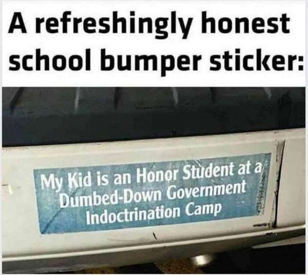 An Honest Bumper Sticker!